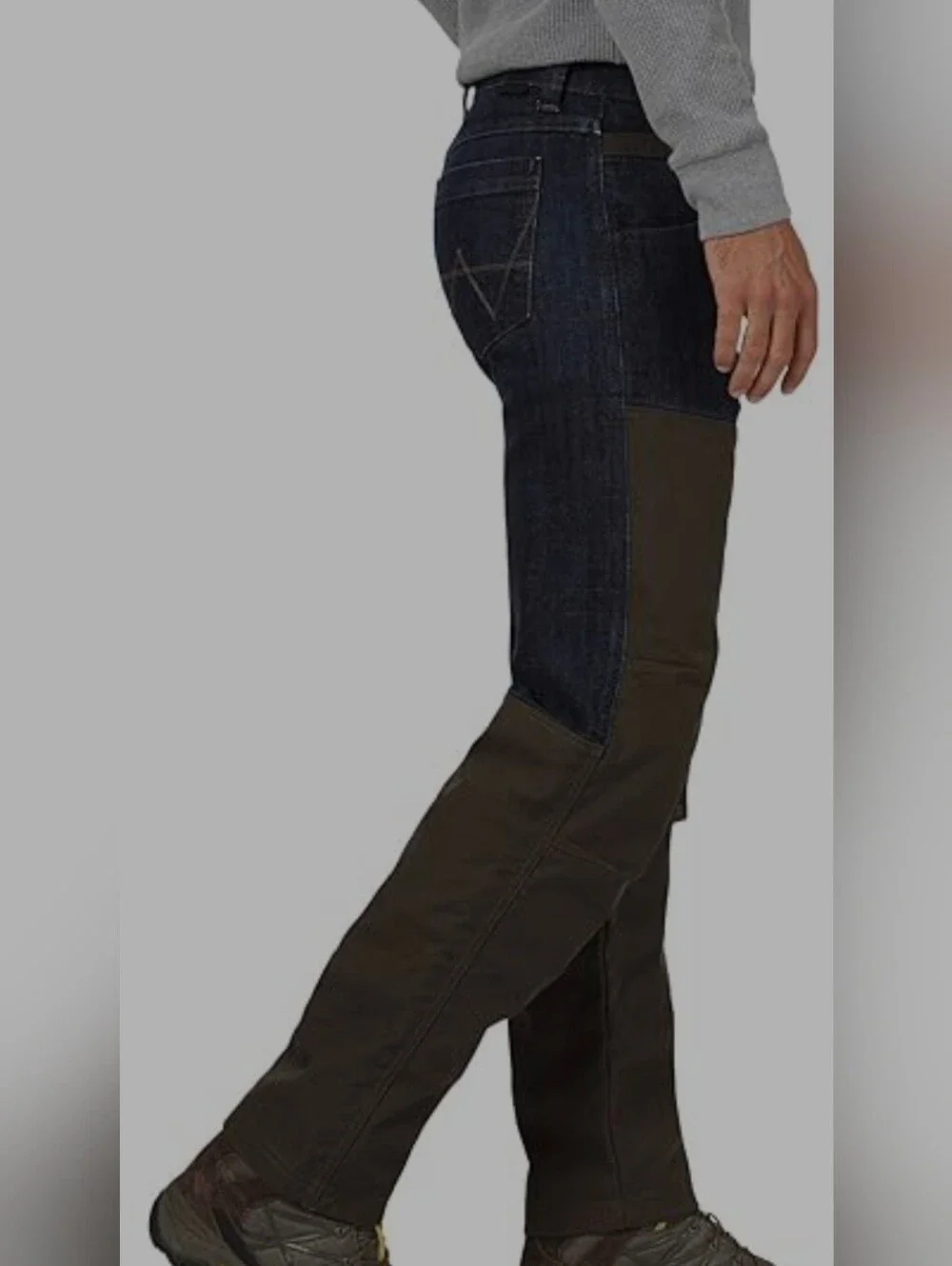 Mens Wrangler ATG Upland Pants  Blue All Terrain Gear Brush Guard NWOT 34x30